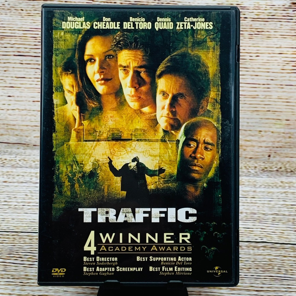 Traffic [2000 DVD] 4 Winner Academy Awards Michael Douglas Don‎ Cheadle Benicio